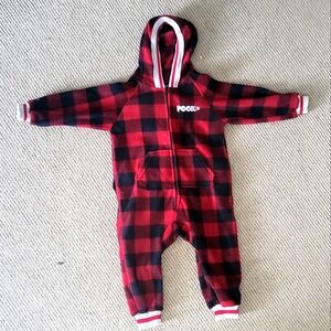 Pook Pookie fleece hooded onesie - size toddler 2y-4yr